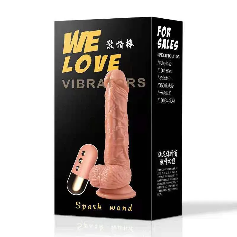 Consolador Realista Vibrador y Giratorio, Consolador Con Chupa. Vibrador Control Remoto