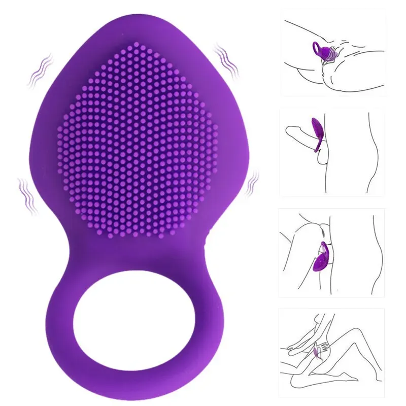 Anillo Vibrador Recargable, Anillo Para El Pene Reutilizable, Anillo Retardante