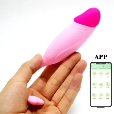 Vibrador Aplicacion Larga Distancia, Mini Dildo Con App, Mini Consolador Bluetooth