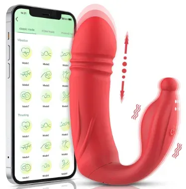 Vibrador Aplicacion Larga Distancia, Vibrador Empuje, Vibrador Tipo Lush Lovense, Bluetooth