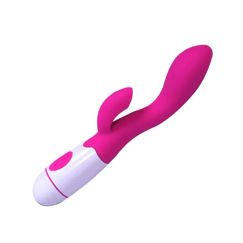 Vibrador Doble Puntog, Vibrador Vaginal Recargable, Vibrador Silicona Medica