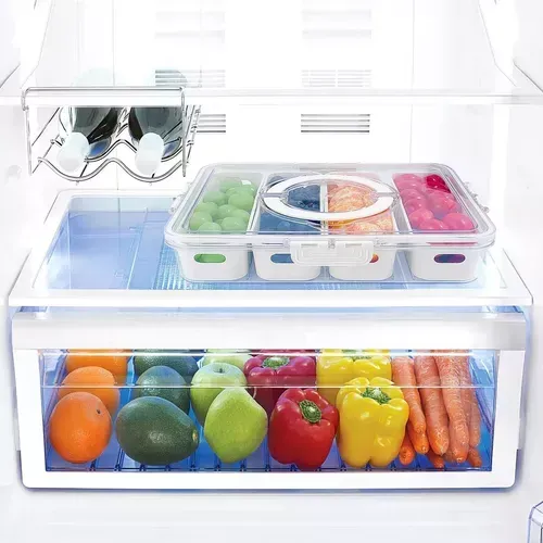 Bandeja Contenedor Frutas Verduras Refrigerador Cocina Hogar