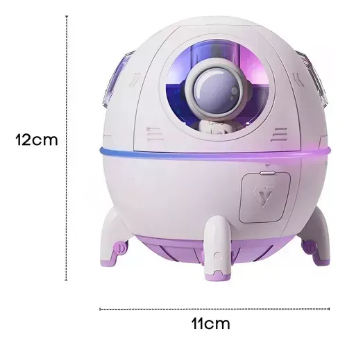 Humidificador Difusor Eléctrico Nave Espacial 