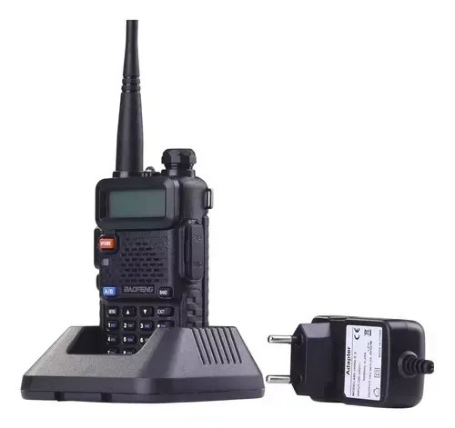 Radio Walkie Talkie Linterna Comunicador Uv-5rl Audífonos