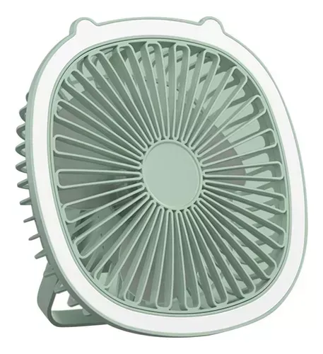 Ventilador Personal Portatil Recargable 3 Velocidades Con Luz Led