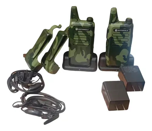 Radios Comunicación Walkie Talkie Recargable Camuflaje Carga