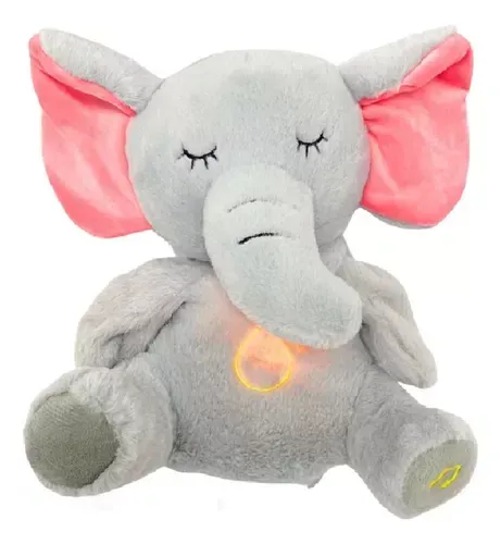 Peluche Elefante Relaja Mejora Sueño Niños Luminoso Musica