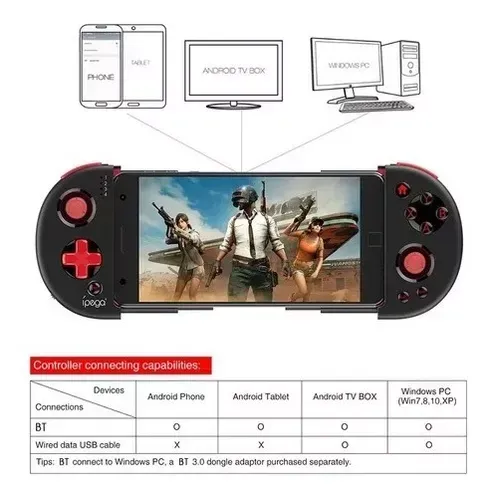 Control Inalámbrico Ipega Pg-9087s Bt Gamepad Red Knight