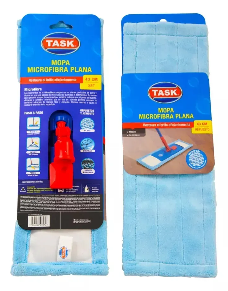 Set Mopa Task Plana Microactiva 43cm