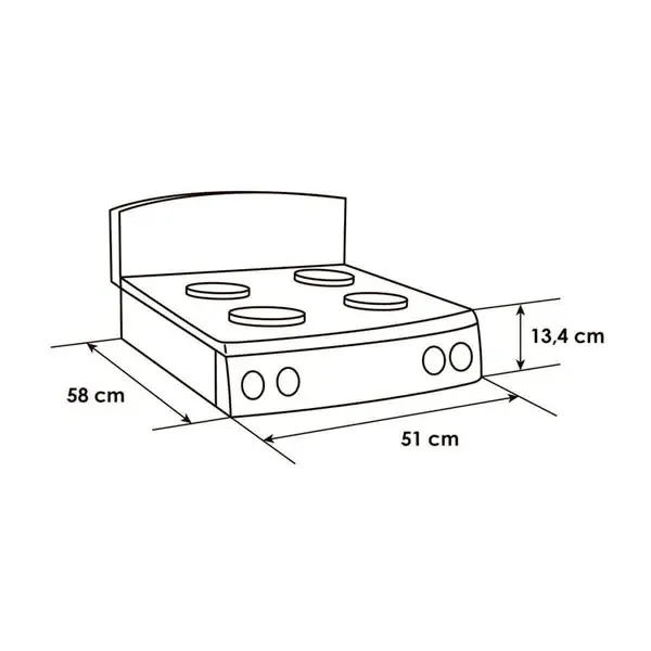 Estufa De Sobremesa ABBA ST 400- 4 Puestos | Acero Inoxidable GN