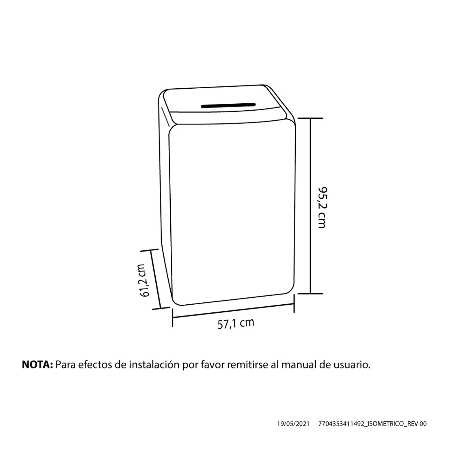 Lavadora Haceb Digital Carga Superior 11 Kg 110v - 120v