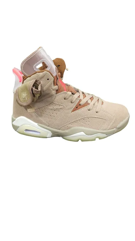 Tenis Jordan 6 RetroTravis Scott British Khaki R-eplica AAA Importados