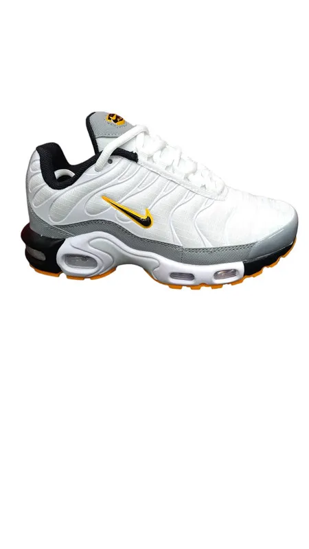 Tenis Nike TN Air Max Plus White Yellow Importados R-eplica AAA