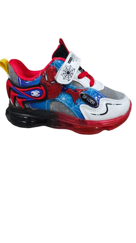 Tenis Para Niños Importados Con Luces Spiderman 