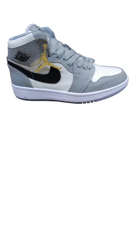 Calzado Unisex/Tenis/Zapatillas  Jordan Retro 1 Gris Calidad AAA