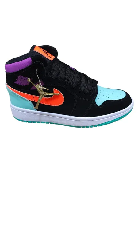 Calzado De Unisex/Tenis/Zapatillas Jordan Retro 1 Negro Colores Calidad AAA