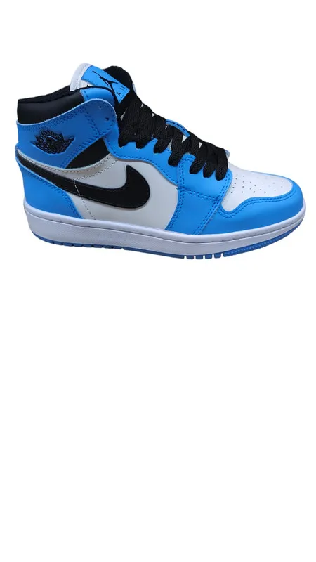 Calzado Unisex/Tenis/Zapatillas Jordan Retro 1 Azul Negro Calidad AAA