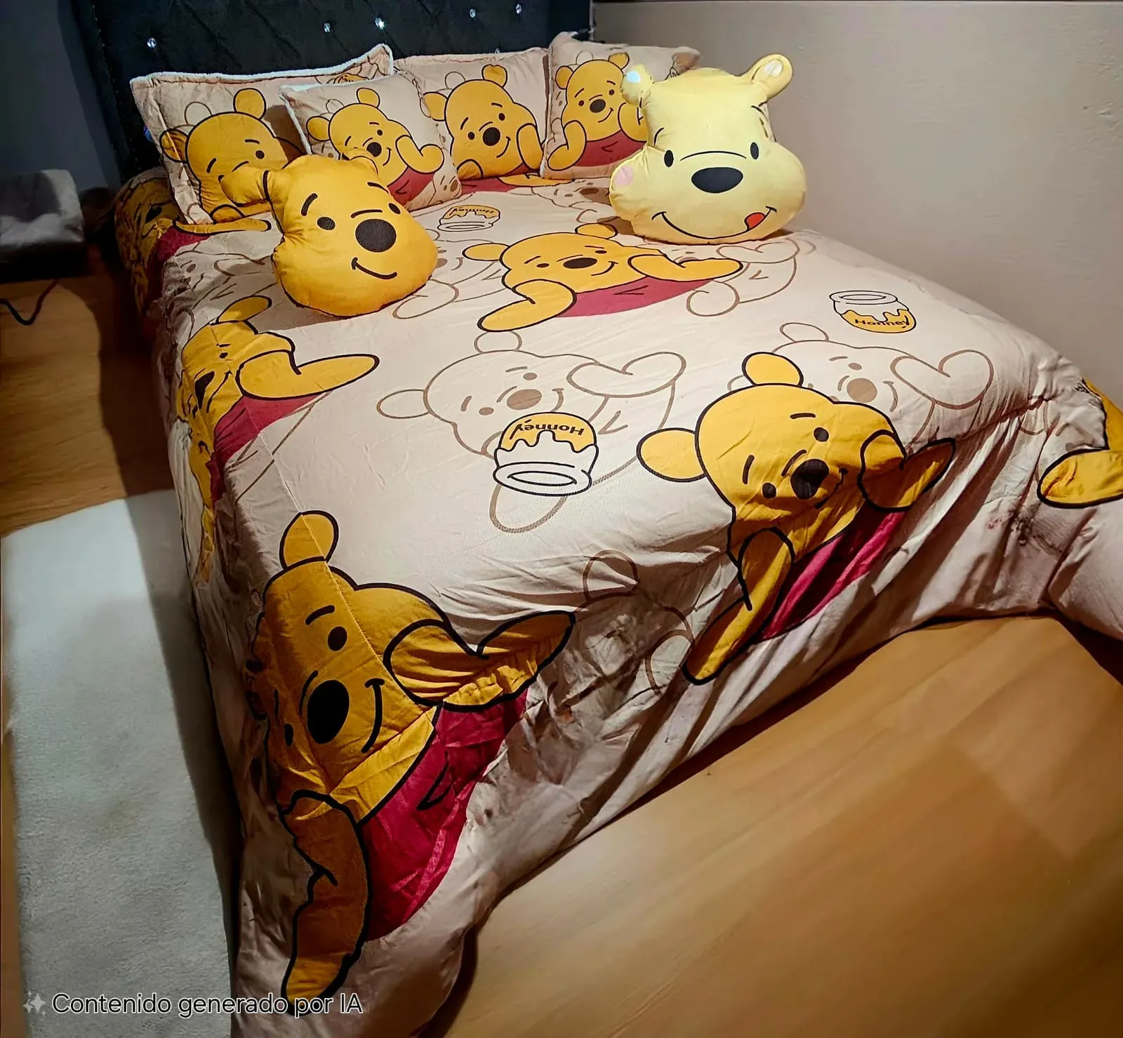 Cubrelecho Cama Doble Winnie poo