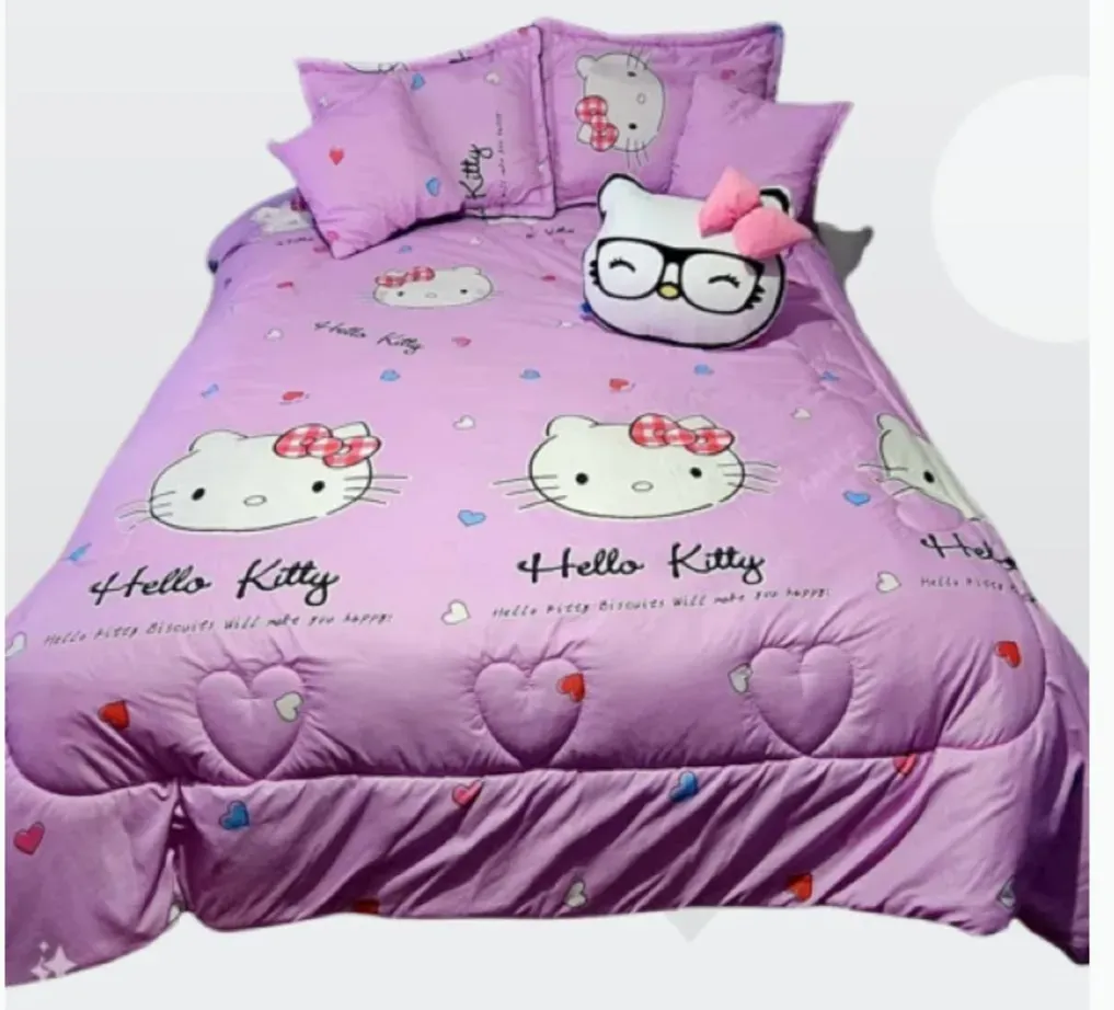 Cubrelecho Sencillo Hello Kitty