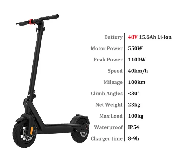 patineta Scooter Eléctrico X9 Plus replegable Batería Extraíble  3 velocidades bateria litio 500 watts