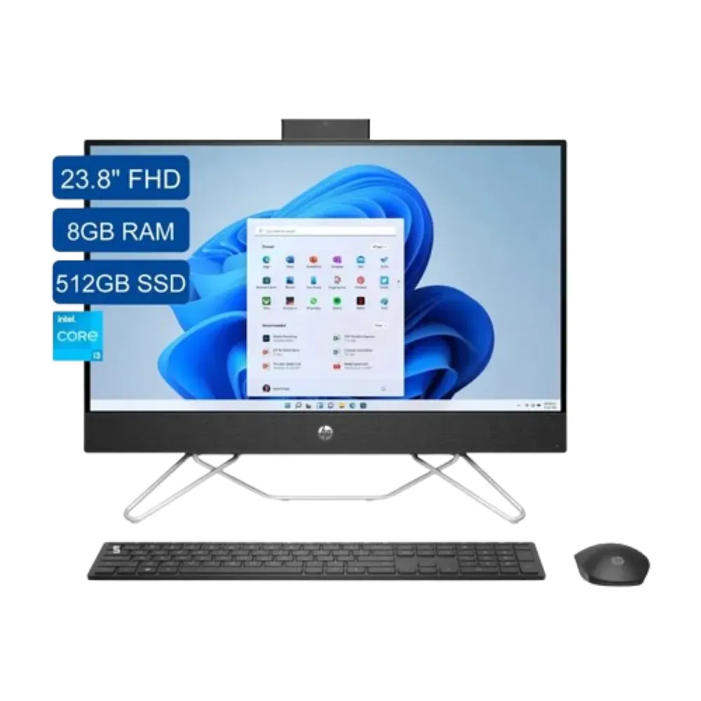 Computador Todo en uno Hp 24CB Core i3 1215U 512 Ssd 8 Ram Ddr4 Windows 11