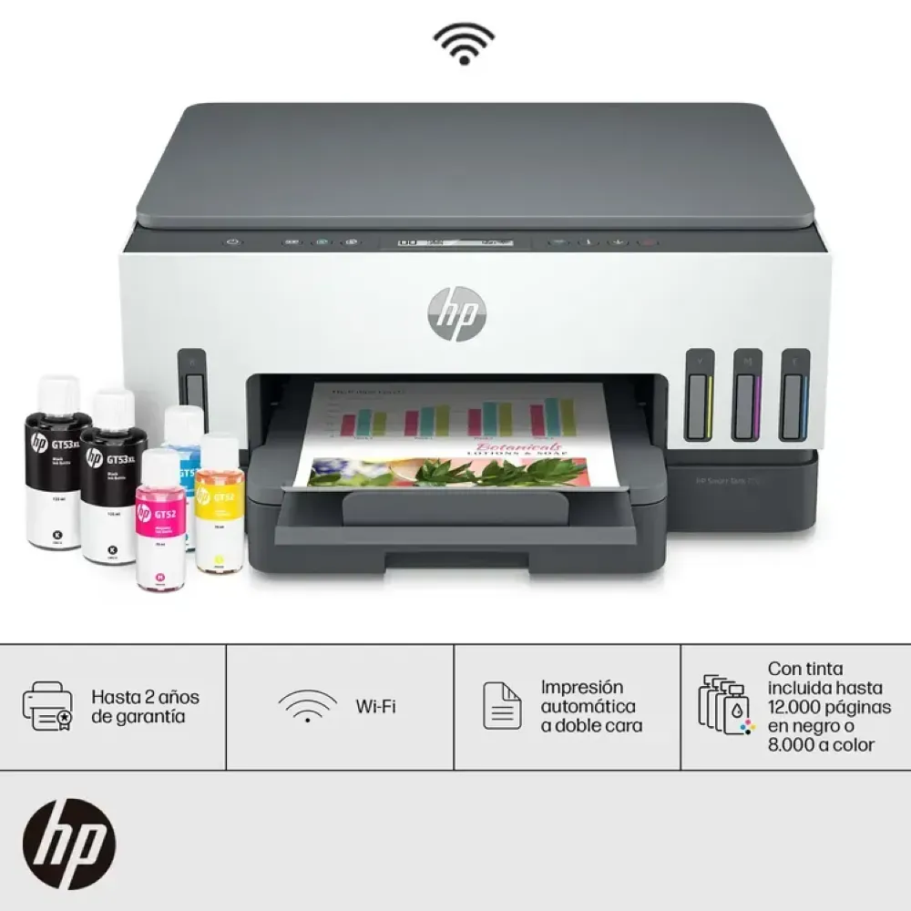 Impresora Hp Smart Tank 720 Multifuncional Duplex Wifi Tinta Continua