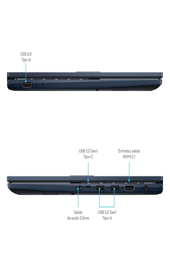 Portatil Asus X150 Core i3 1215U 8 Ram Ddr4 512 Ssd Pantalla de 15