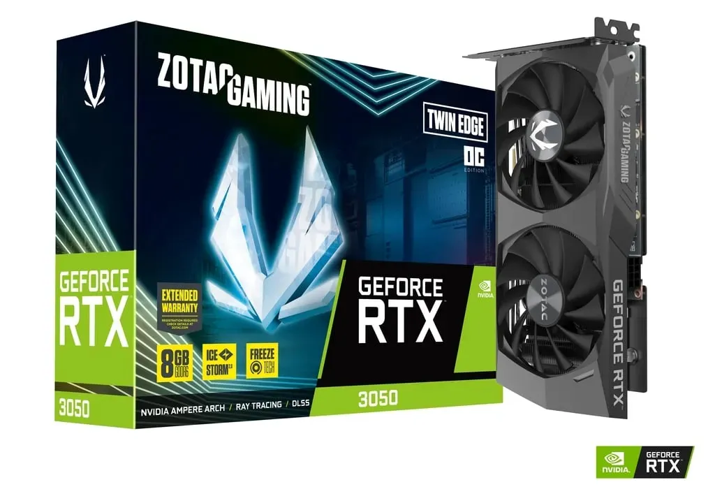 Tarjeta de Video Zotac 3050 8 Gb DDR6 Eco Edition