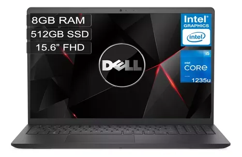 Computador Portátil Dell Inspiron 3520 Core i5 1235U 4,4GHz 10C Ram 8GB SSD 512GB Pant 15,6 Negro Windows 11  Original