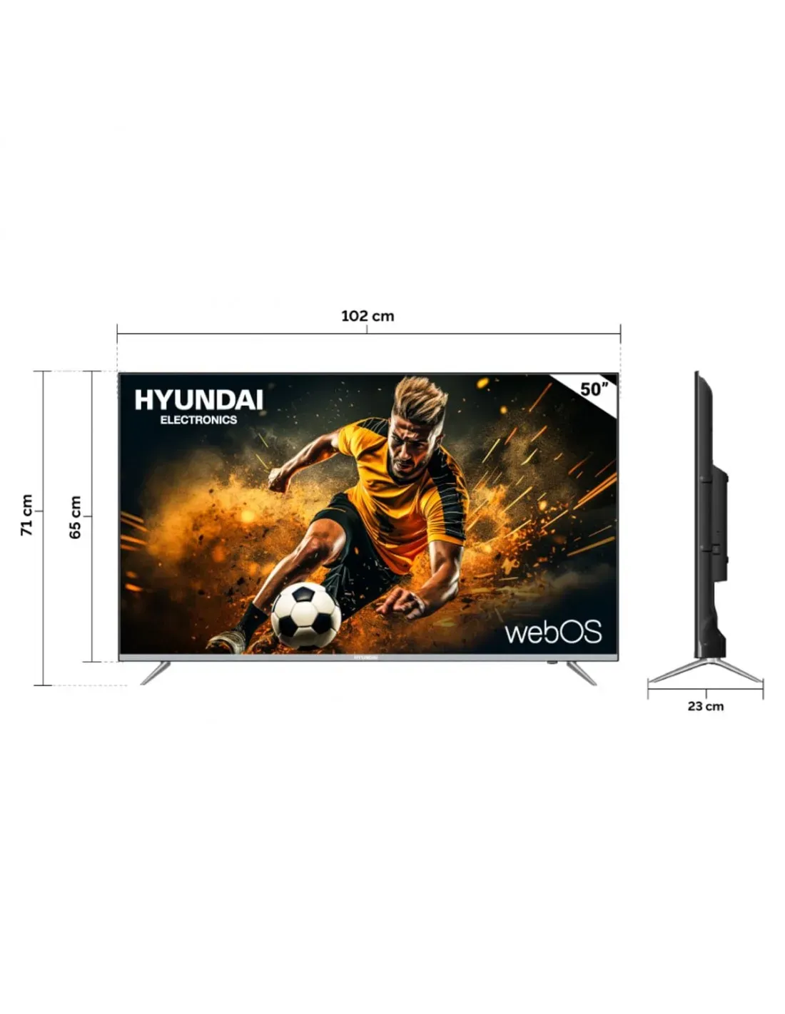 Televisor Hyundai 50 Pulgadas Ultra HD 4K Smart TV