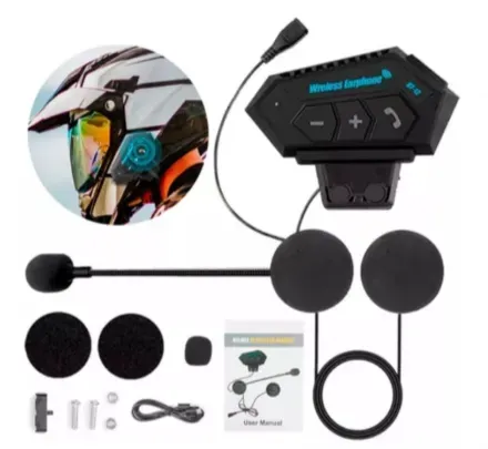 Intercomunicador Bt12 Auriculares Casco Bluetooh