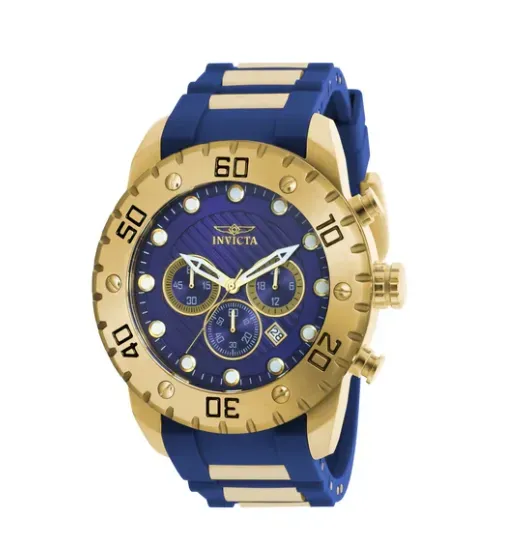 Invicta Reloj azul de cuarzo con pantalla analógica Pro Diver 20280 para hombre, Acero Original