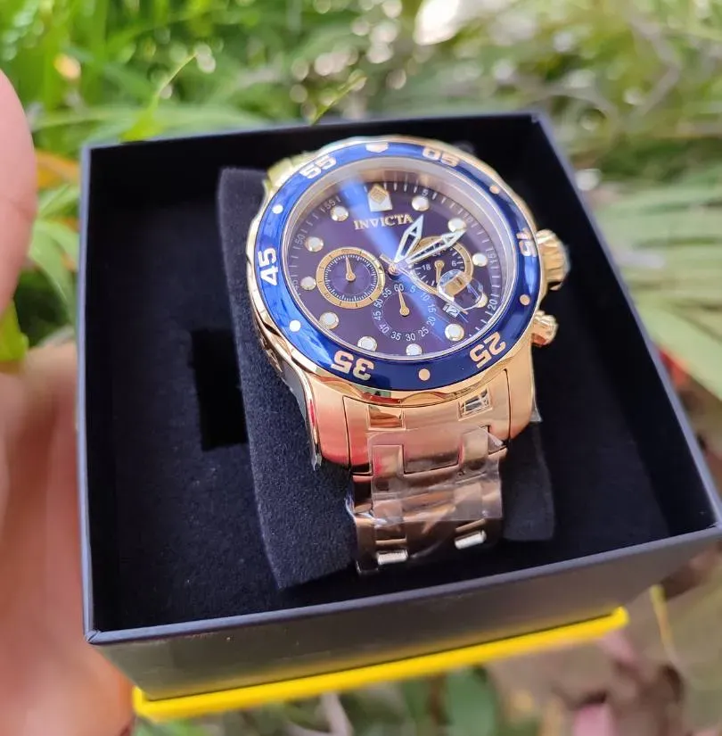 Reloj Para hombre Invicta Pro Diver 0073 - Dorado