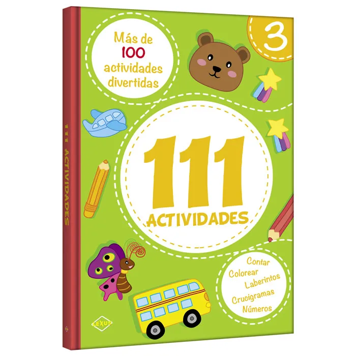 111 ACTIVIDADES 3 PARA COLOREAR, ESCRIBIR Y TRAZAR