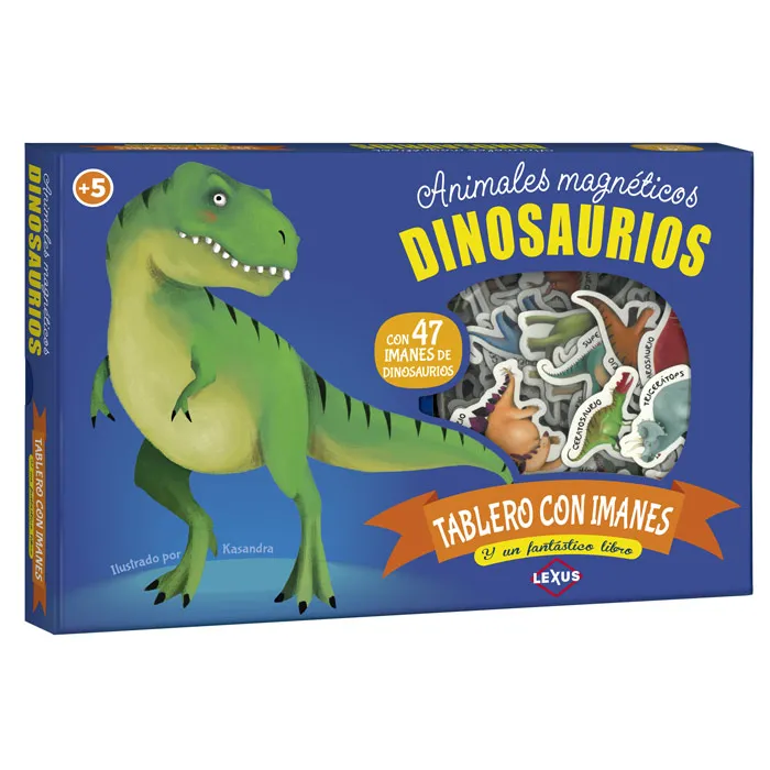 Un Libro y Un Juego Animales Magneticos DINOSAURIOS