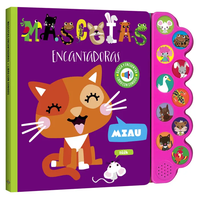 Libros Didacticos Sonoros 10 Sonidos Mascotas Encantadas