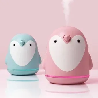 Difusor Pinguino Aromatizante Luces Led Humidificador