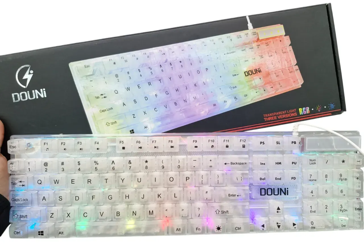 Teclado Douni Mecanico RGB