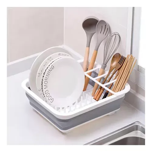 Escurridor De Platos Plegable Organizador Platos