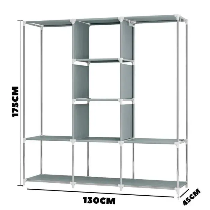 Closet Organizador De Ropa Desarmable 8 Estantes Model88130