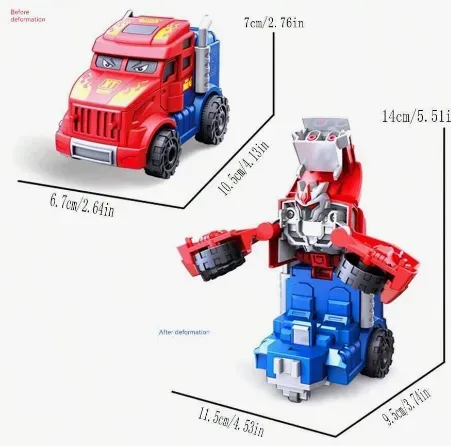 Juguete Auto Transformable Friccion Optimus