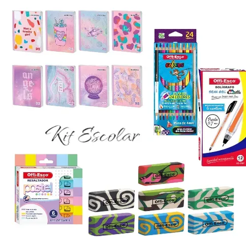 Kit Escolar Juvenil  Mujer Sencillo +Obsequio