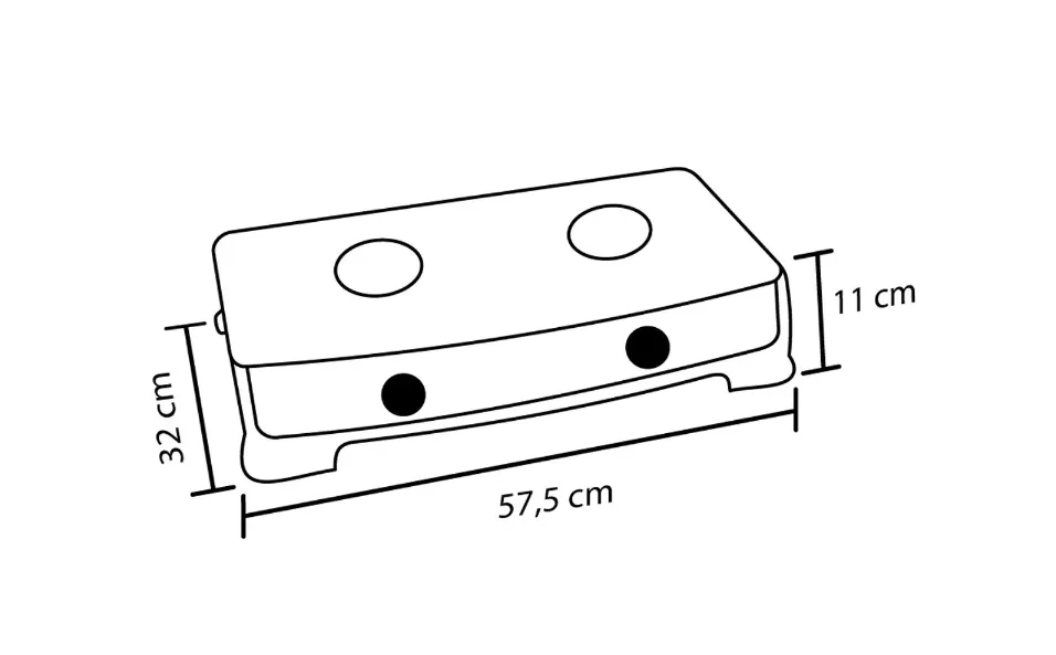 Cocineta Eléctrica 2 Puestos HACEB