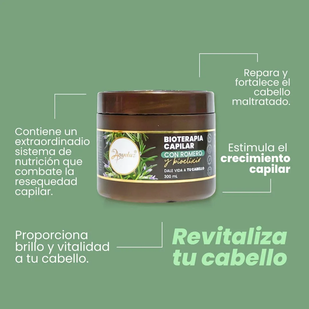 Bioterapia Capilar con Romero y Bioelixir ANYELUZ (300ml)