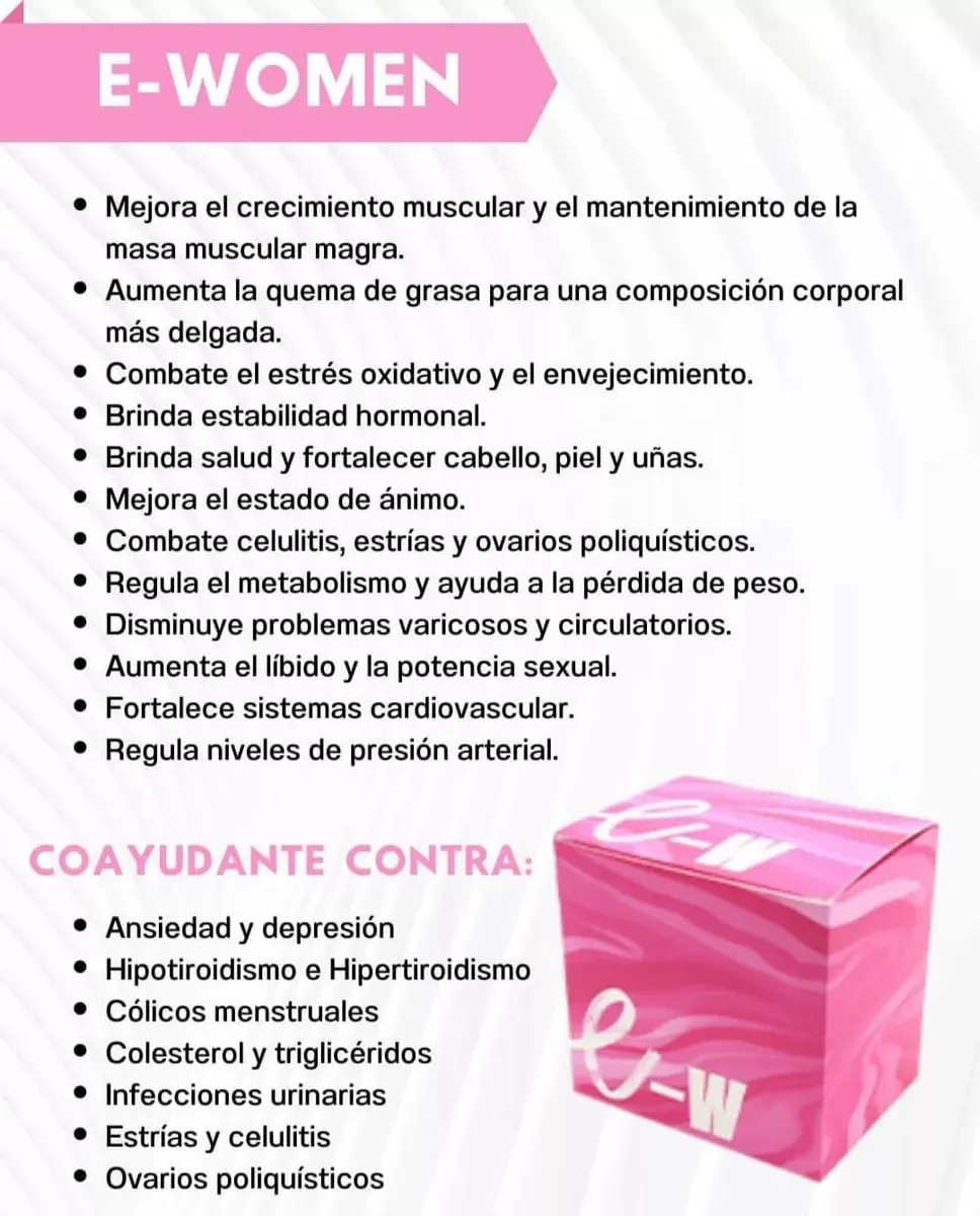 Energy Woman Con Vitaminas y Aminoácidos Combate El Estrés Oxidativo Y El Envejecimiento ( X30 unidades)