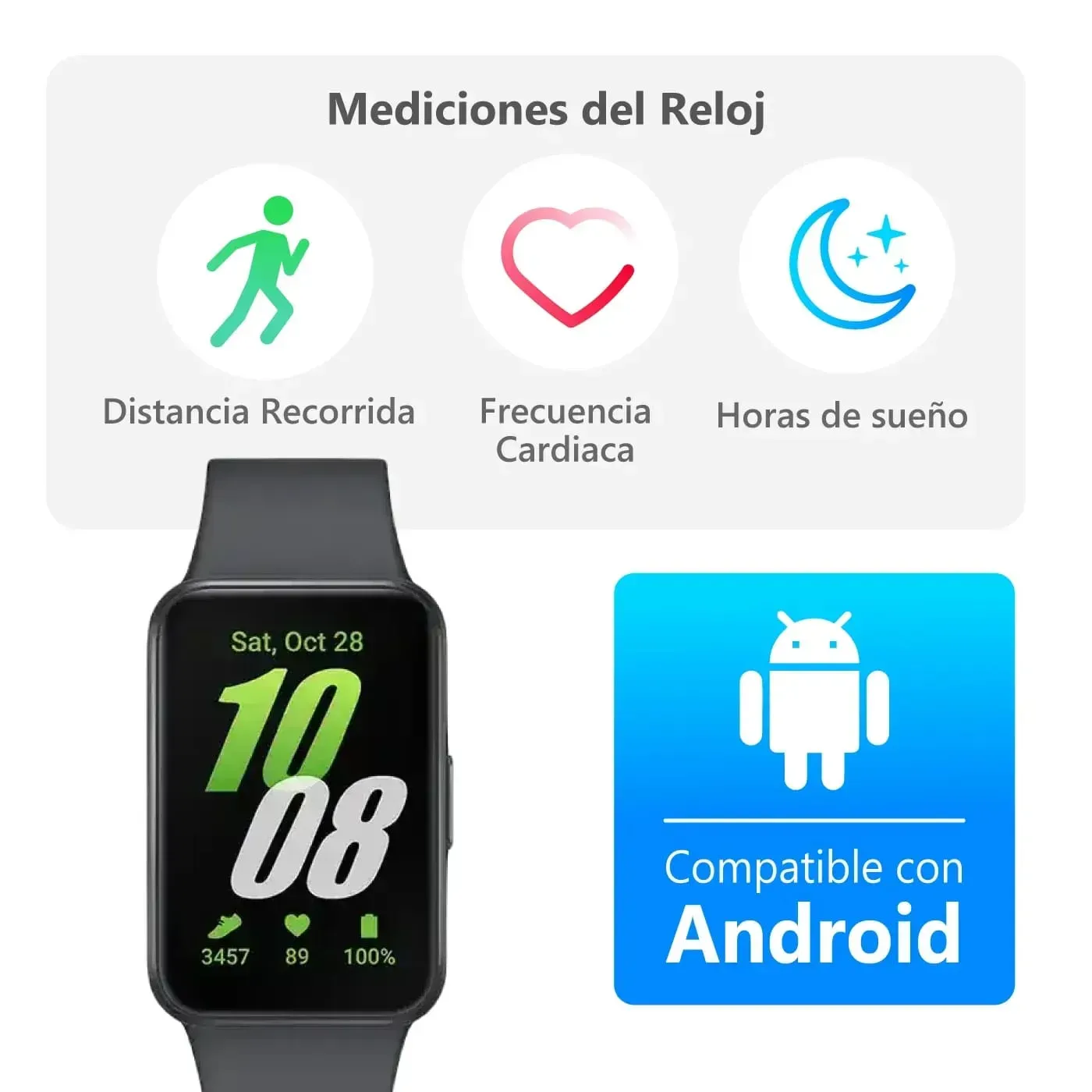 Banda SAMSUNG Smart Band Galaxy Fit3 Negro