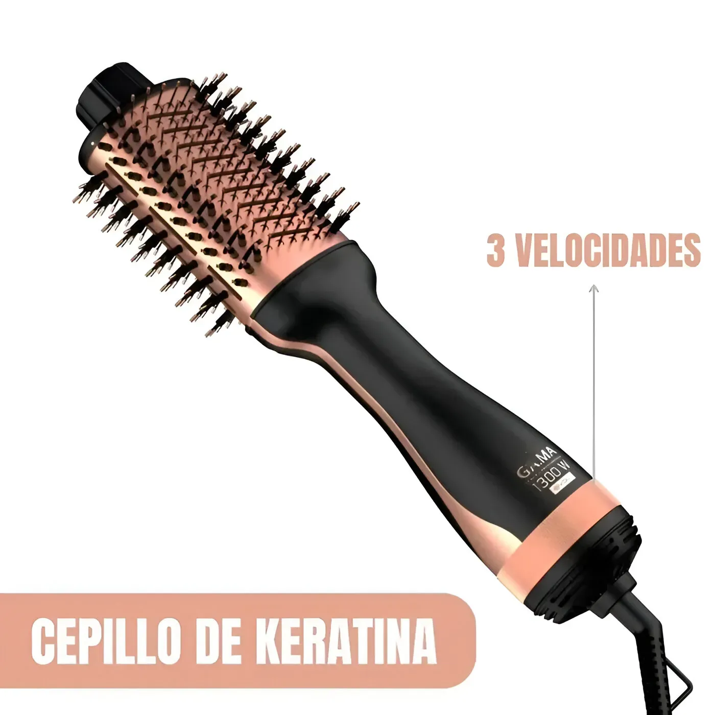 Cepillo Secador Y Modelador De Keratina 3D Pro