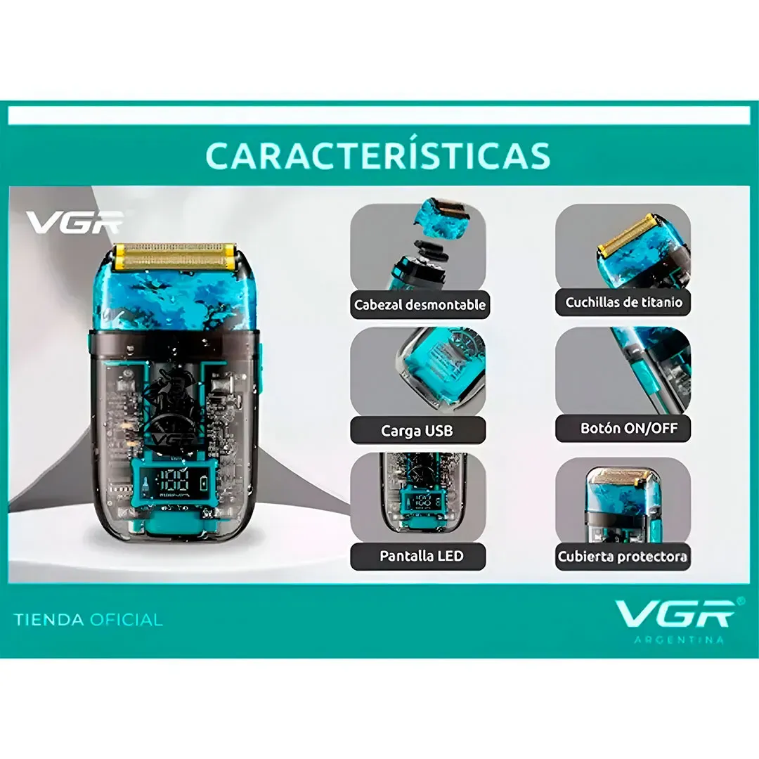 Afeitadora Electrica Shaver V-352 Profesional