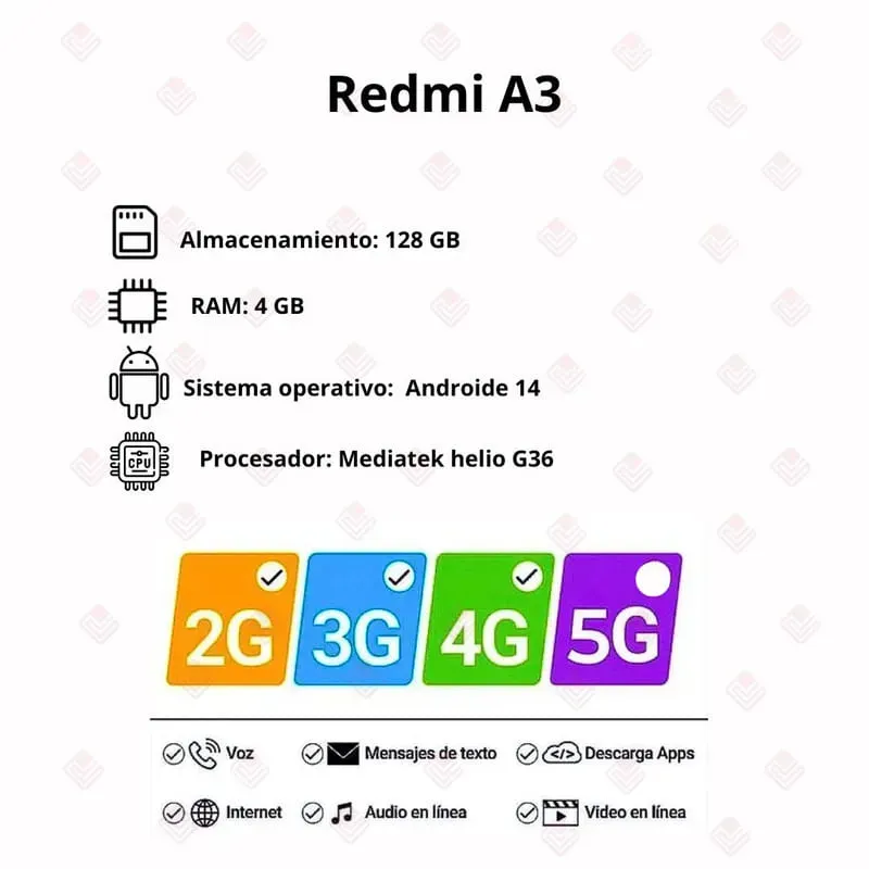 Celular Xiaomi Redmi A3X 4+128GB