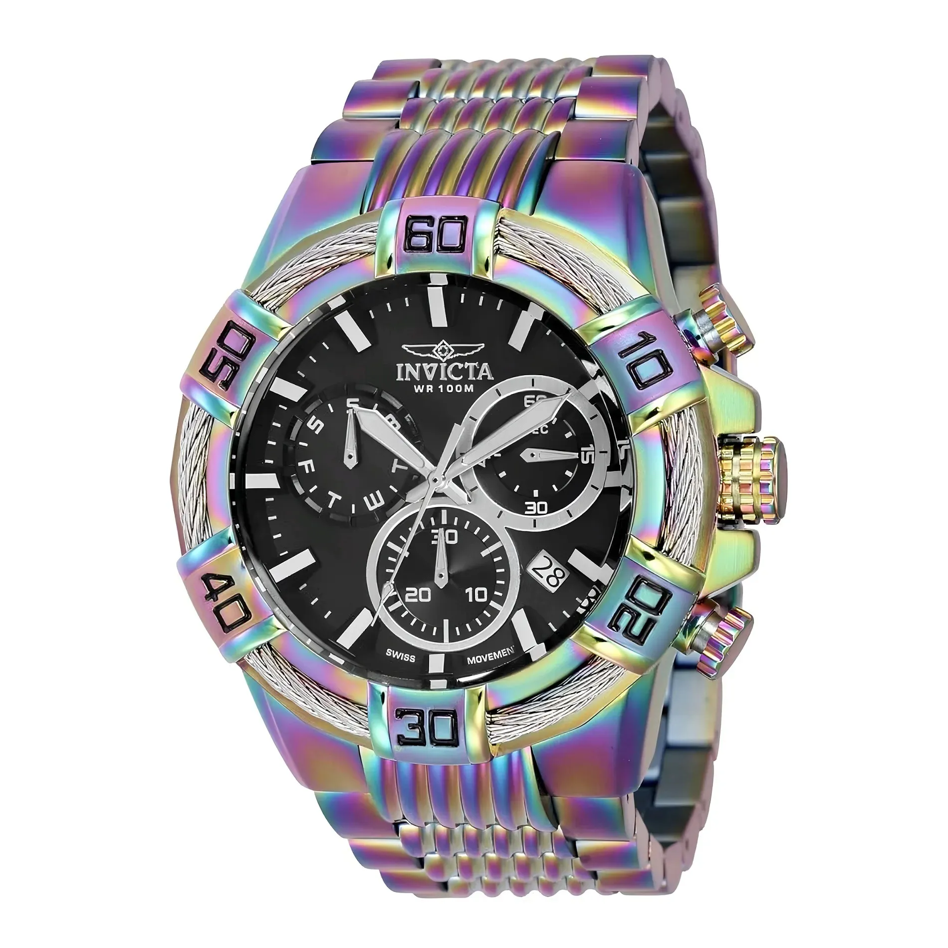 Reloj Invicta BOLT Original En Acero Inoxidable Tornasolado de Caballero